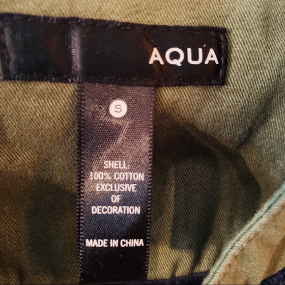 AQUA Lace Trim Army Jacket in Green Size S - Picture 3 of 5